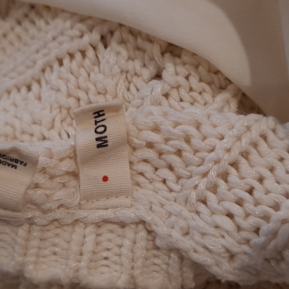 Anthropologie Moth Cream Layered Sweater - Picture 7 of 8